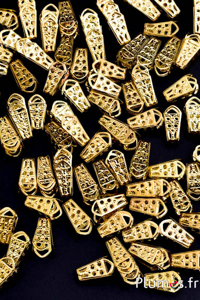 Capuchons de finition - 1.5 cm x 1 cm - doré
